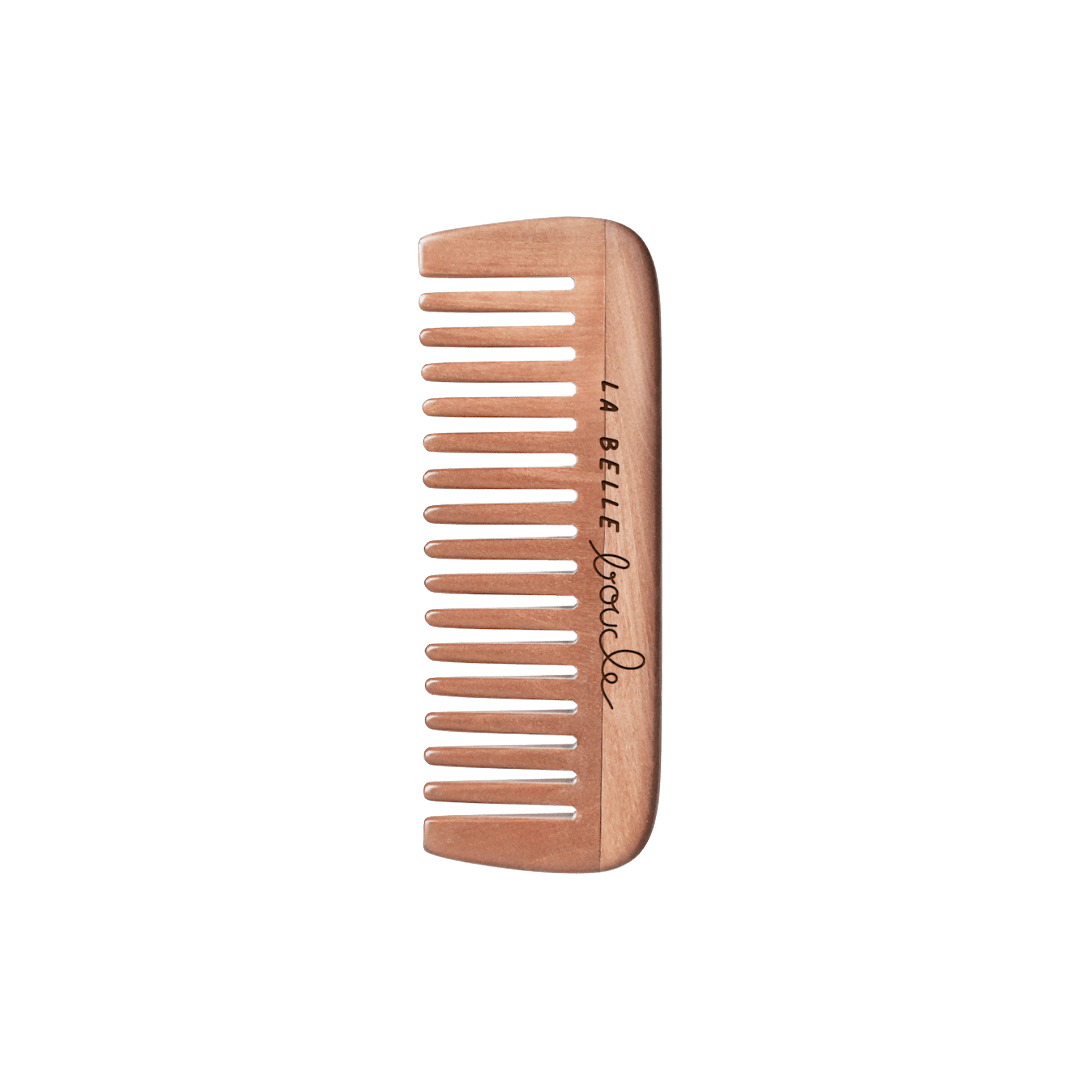 Peigne à dents larges en Bois pour Cheveux Bouclés
