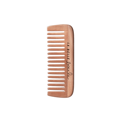 Peigne à dents larges en Bois pour Cheveux Bouclés